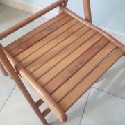 Vintage wooden folding chair