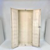 Industrial Heavy-Duty Medical Metal Cabinet with 8 Removable Shelves, Germany 1960s