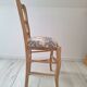 Country chair in blue toile de Jouy