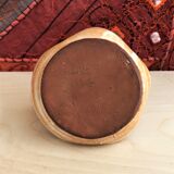 Handmade candle holder in vintage stoneware