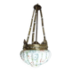 Lampe de technologie "Art Nouveau" en laiton et cristal. Espagne, années 1930.