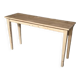 Superbe console fine, table d'appoint en bois Design Vintage pieds fuseaux décoration rare