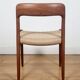 Set of 5 Niels O. Møller Model 75 dining chairs for J.L. Møllers Møbelfabrik