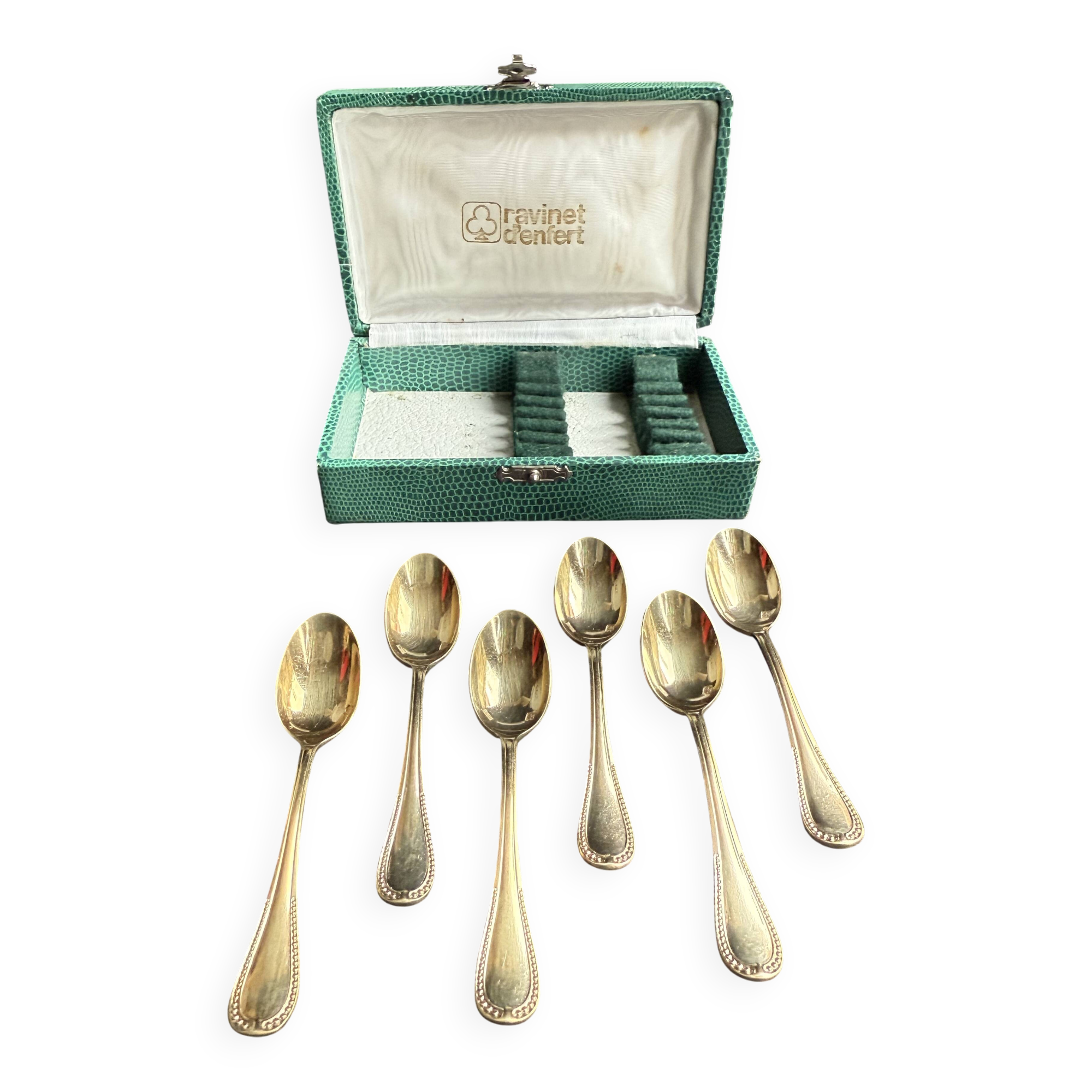 6 Golden Mocha Spoons – Ravinet d'Enfer