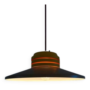 Lampe vintage danoise de design espace avec une combinaison de couleurs cool.