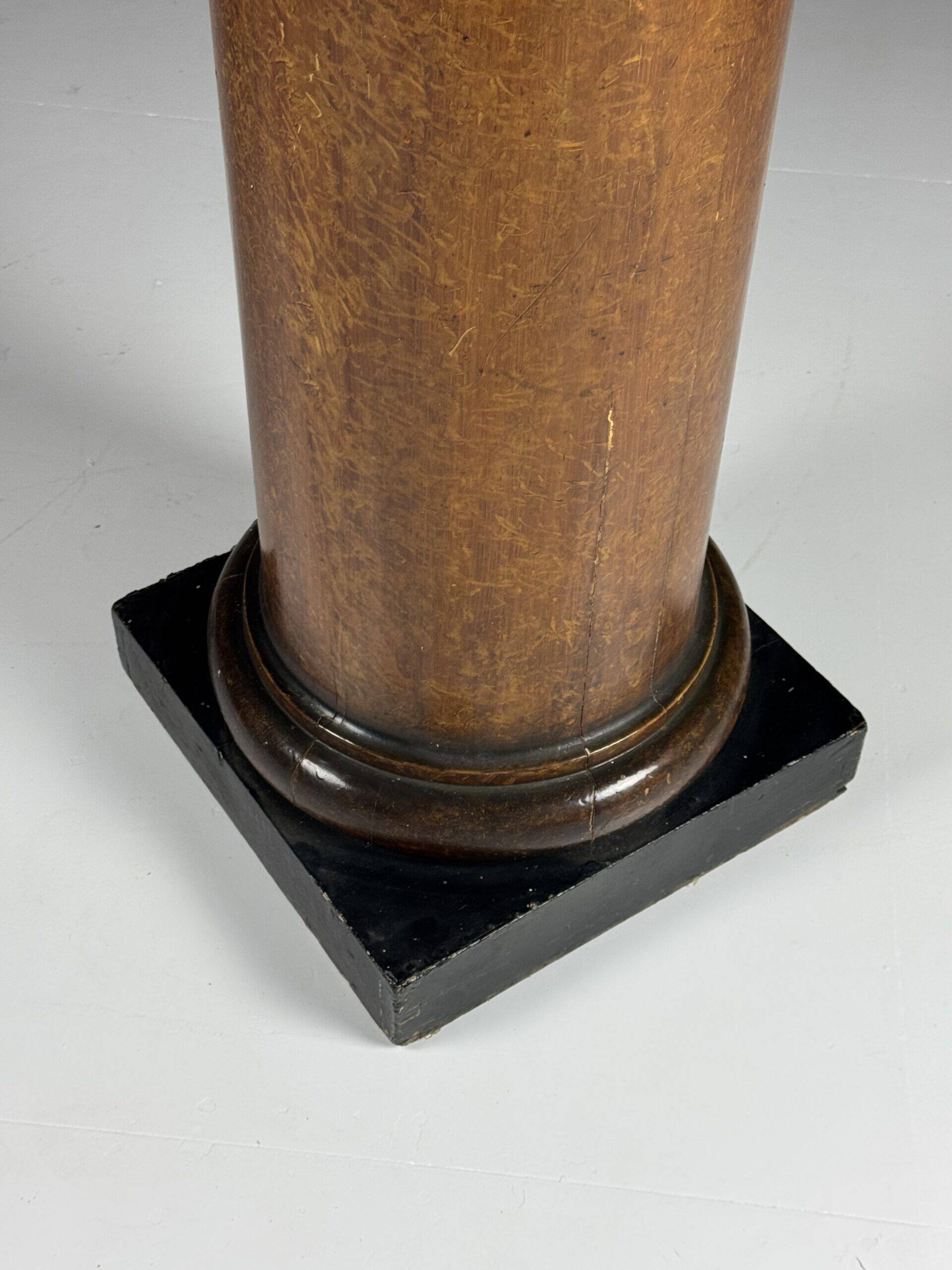 Faux bois column 19th century