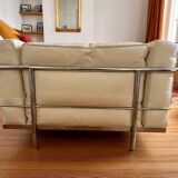 Cassina lc3 armchair authentic - luxury version in feathers - excellent condition