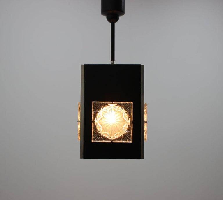 Suspension mid-century Napako, conçue par Josef Hurka, années 1970.