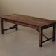 Large farmhouse table in solid pine – Auvergne, around 1900