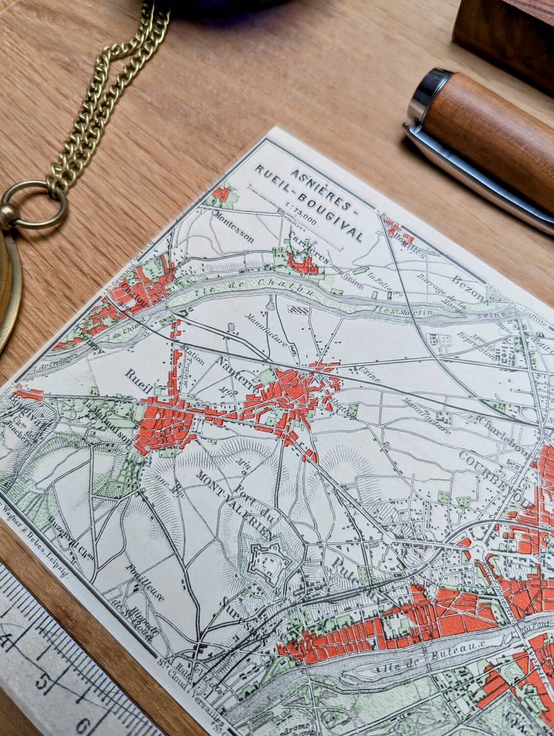 Printed in 1914, Rueil, Asnières, Bougival.