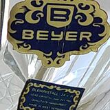 Decorative basket/fruit basket in Beyer cut crystal. Starry/leafy motifs