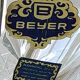 Decorative basket/fruit basket in Beyer cut crystal. Starry/leafy motifs