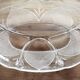 Compartmentalized chiseled glass dish
