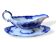 Large antique gravy boat on a Sarreguemines U&C earthenware tray
