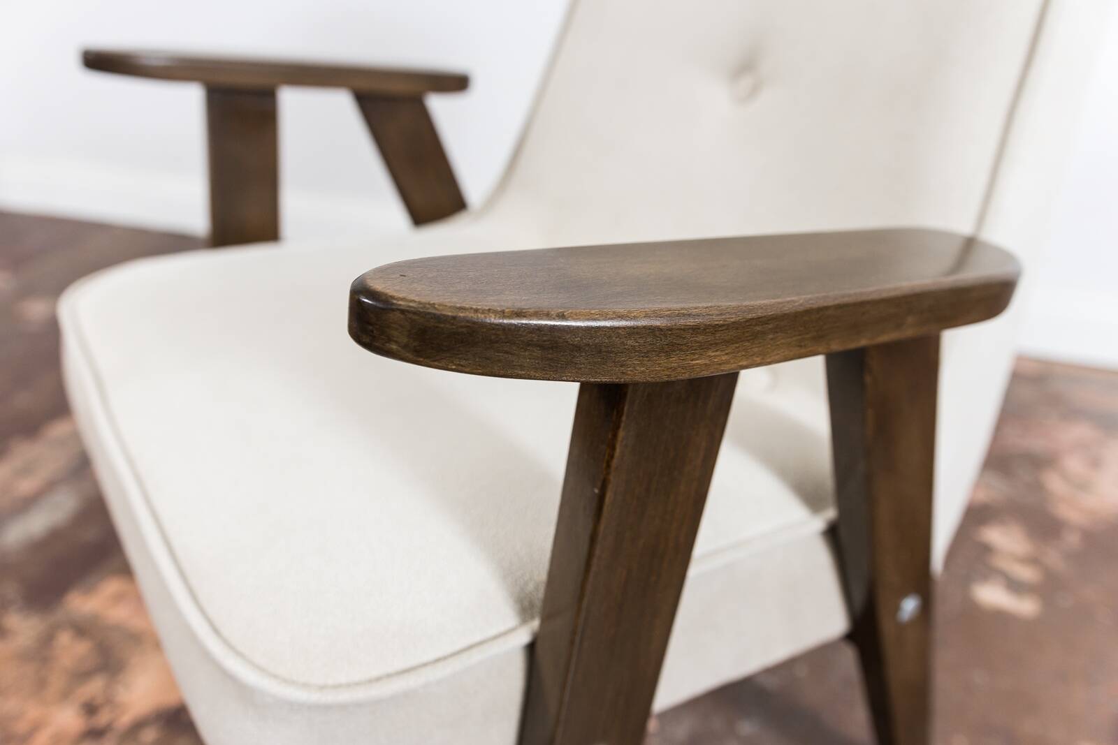 Iconic Polish Mid-Century Armchair 366 by Józef Chierowski 1960's