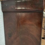 19th century mahogany and veneer cardboard or notary cabinet