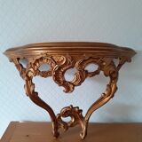 Gold console wall shelf