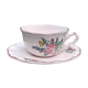 Cup and saucer lunch of lunéville, model fine lamp lamp