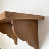 solid beech wood wall shelf