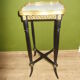 Napoleon III side table with marble top and openwork gallery.