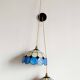 Pair of Art Deco Tiffany style pendant lights