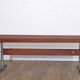 Banc à lattes danois en teck et metal 1970