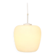 Large Scandinavian opaline pendant light - 1960s