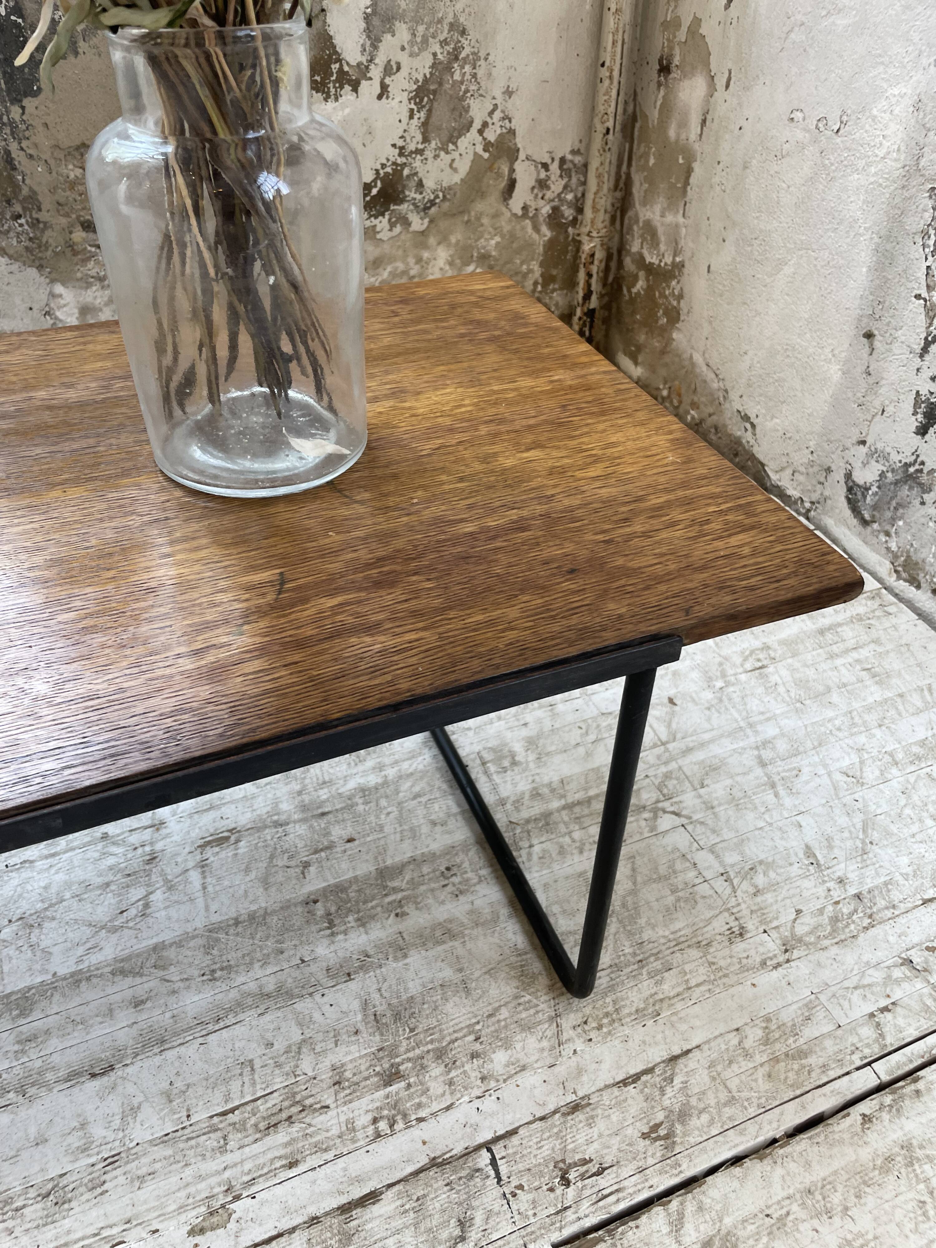 50s modernist oak coffee table