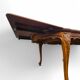Louis XV style cherry wood table with extensions