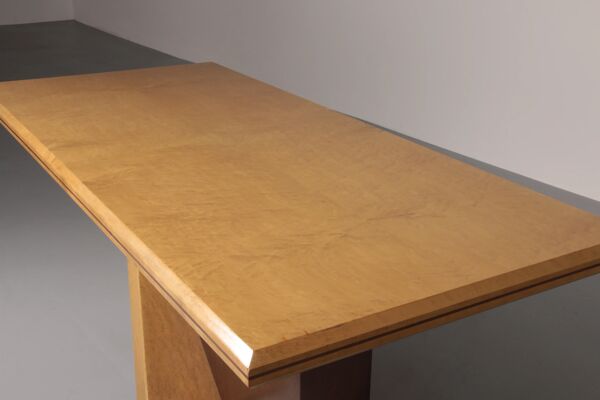Table à manger en bois Saporiti italienne 1960