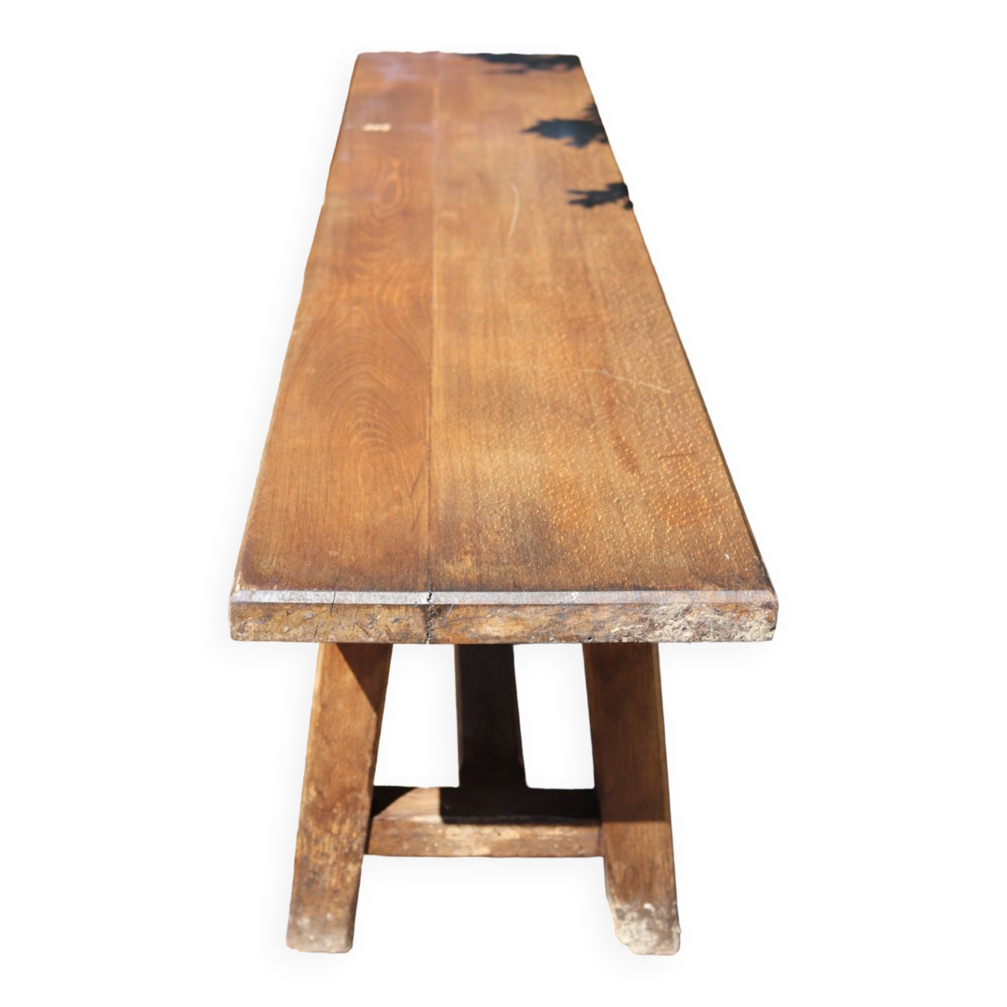 Old oak farmhouse bench