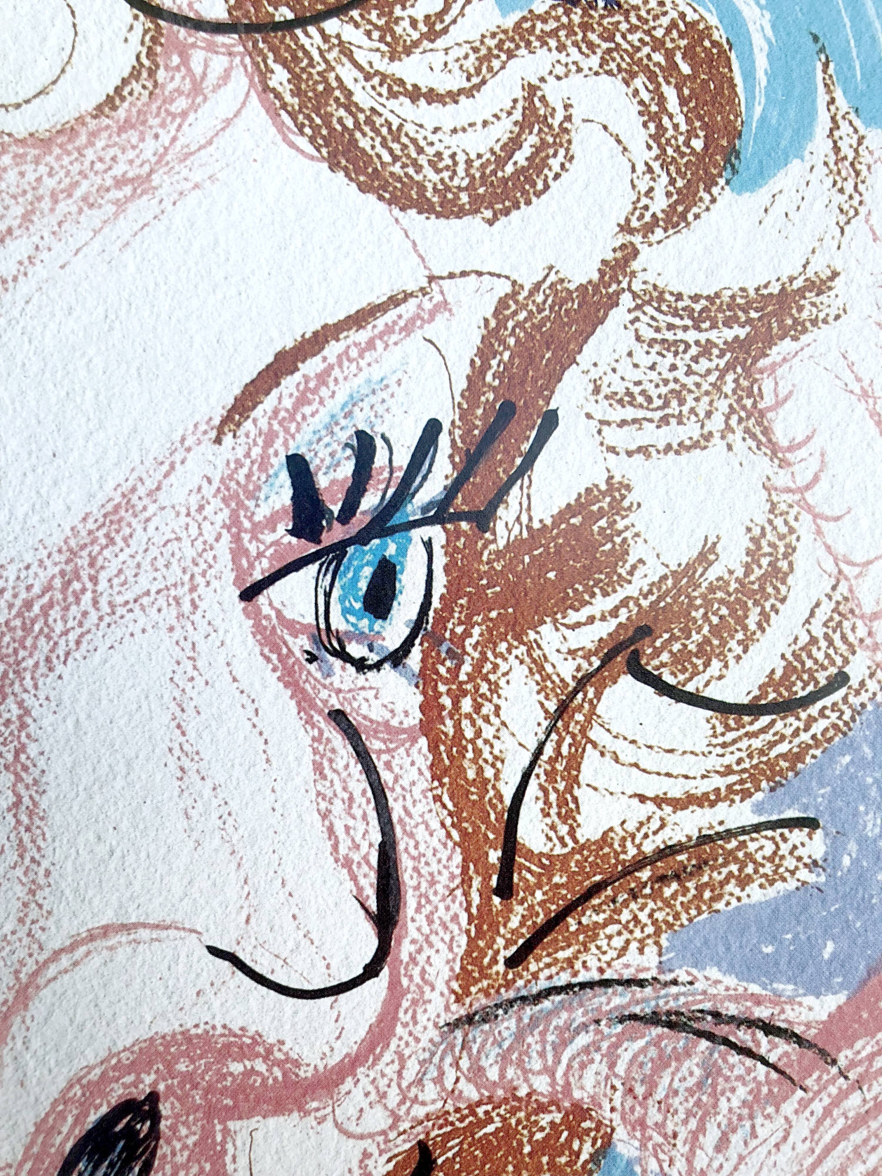 David hockney - offset poster - portrait of Jacques de Bascher 1975