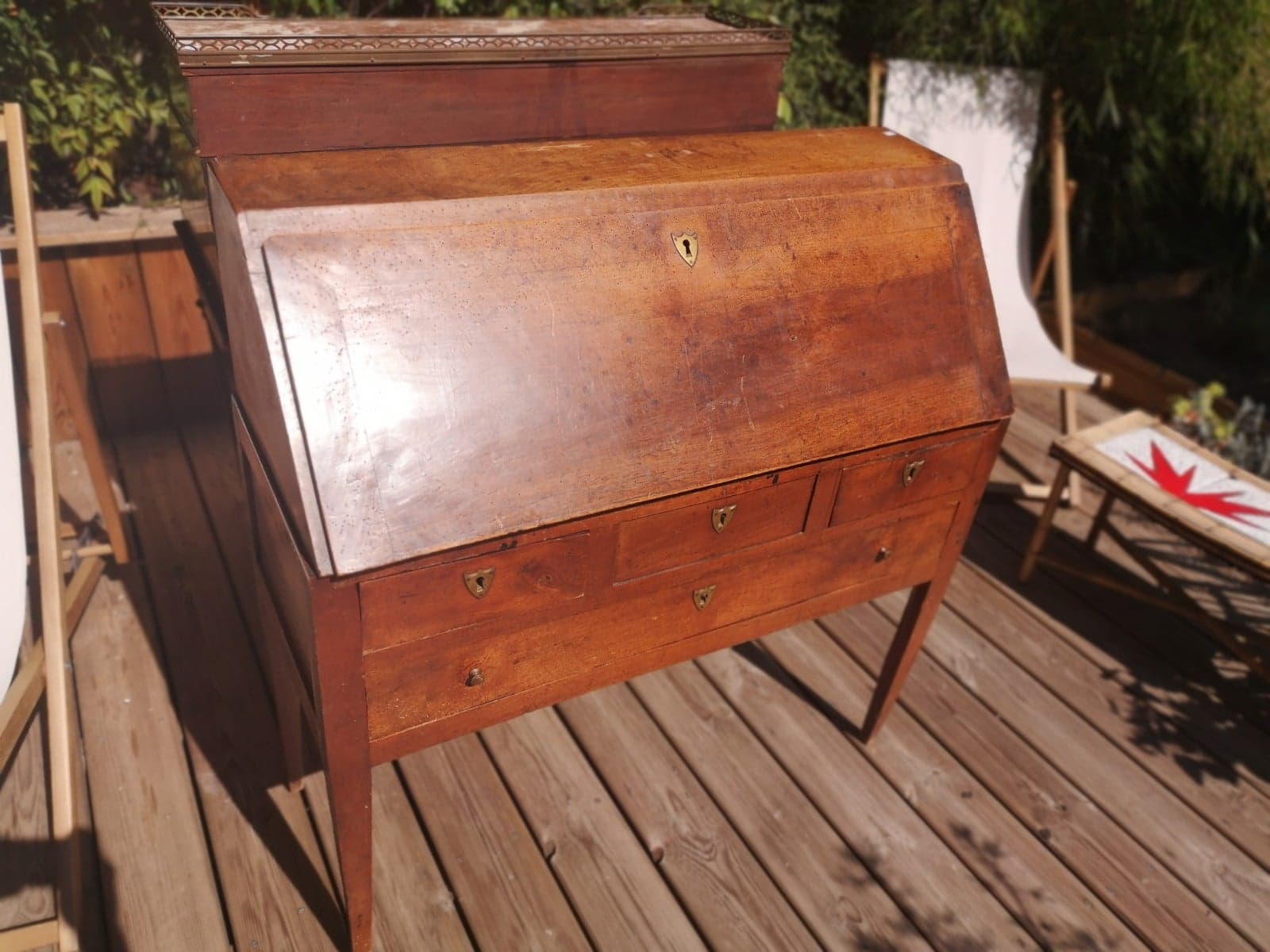 Slope writing desk executive board late 18th century