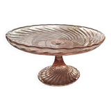 Pink glass shower bowl
