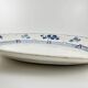 Large oval dish Terre de Fer KG Lunéville, model "Jane", blue, 1890-1915