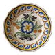 Vintage ceramic plate hand-painted