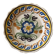 Vintage ceramic plate hand-painted