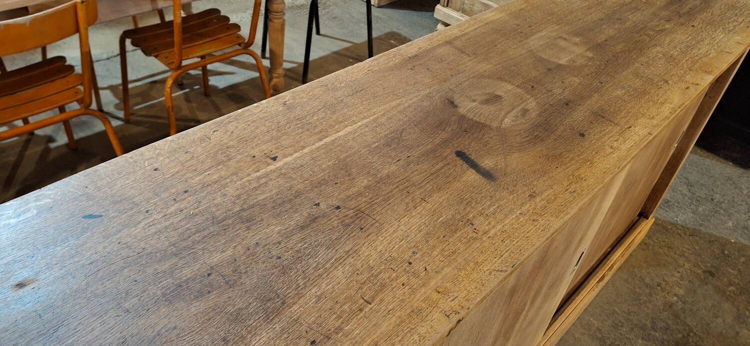 Low sideboard with sliding doors