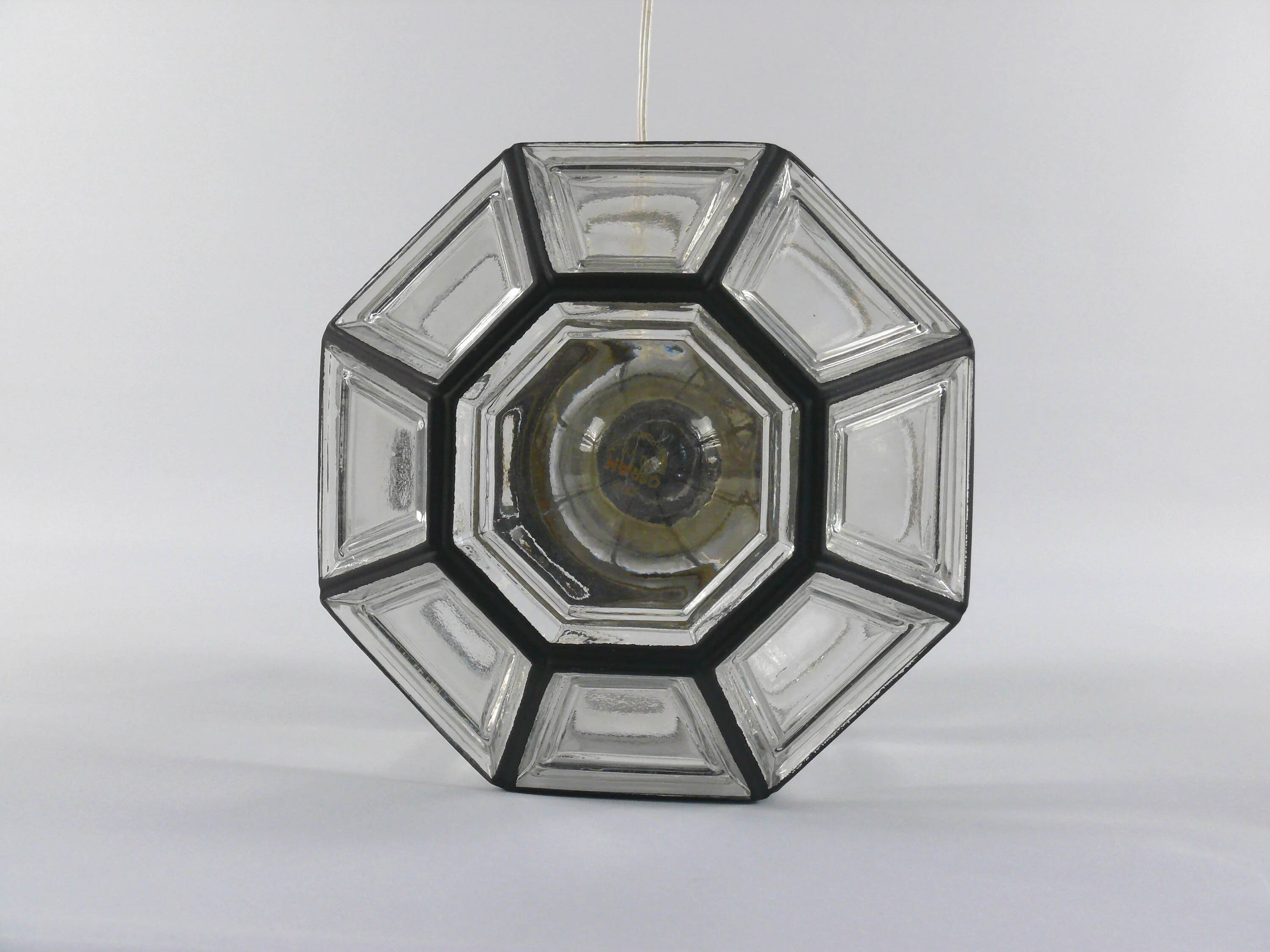 Hans-Agne Jakobsson ceiling lamp/wall light for Glashütte Limburg, 1970s, pendant, ceiling light