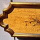 Vintage Venetian fresco, headboard, baroque art