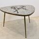 Mosaic and brass coffee or side table by Berthold Müller, 1960s