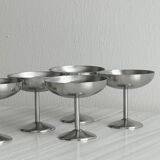 6 18/10 stainless steel dessert bowls