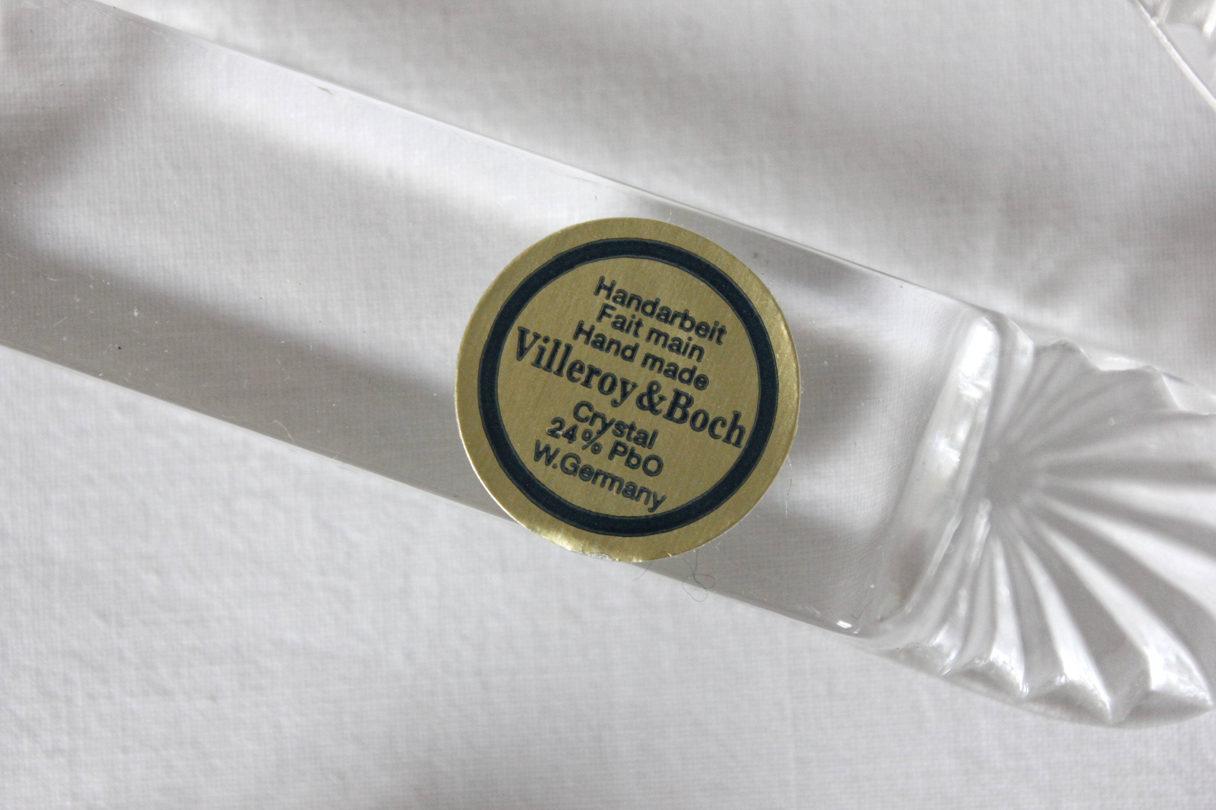 12 Villeroy and Boch crystal knife holders