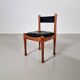 Set of 4 dining chairs by Silvio Coppola for Bernini, 1960s.