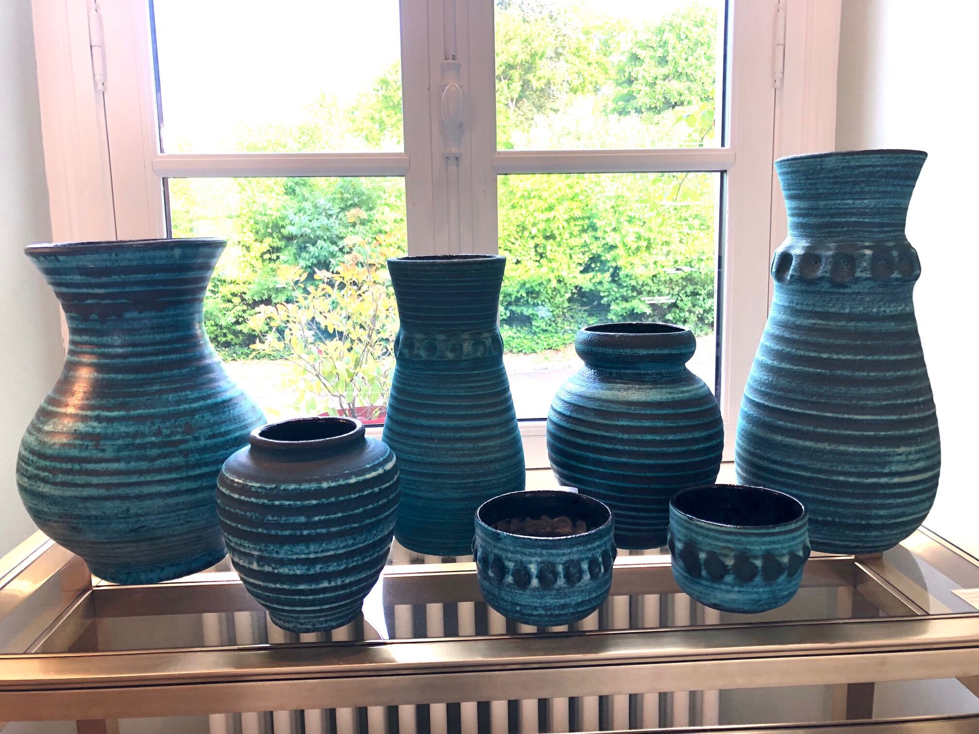 Collection of vases accolay gallic 50s
