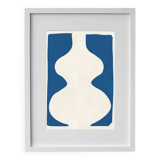 Framed abstract painting