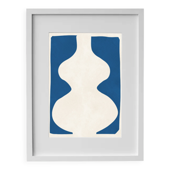 Framed abstract painting