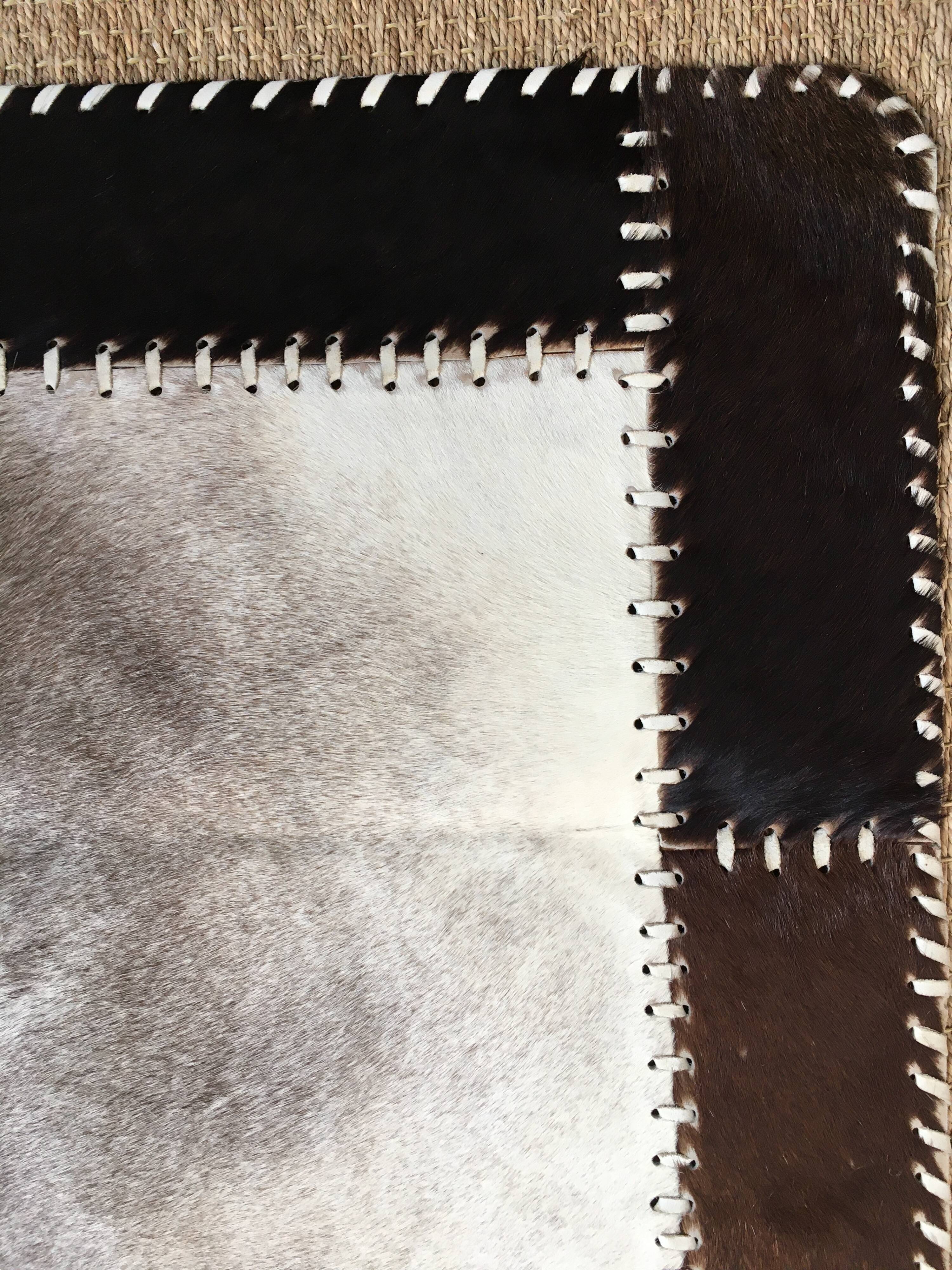 Lot of 2 carpets cow skins 120x60cm