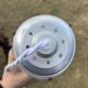 1950s frosted glass pendant light