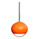 Guzzini Jolly suspension model in orange, 1968.